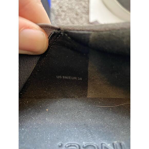 Vince. Warren Steel Suede Gray Slip-on platform size 8 - Picture 6 of 6